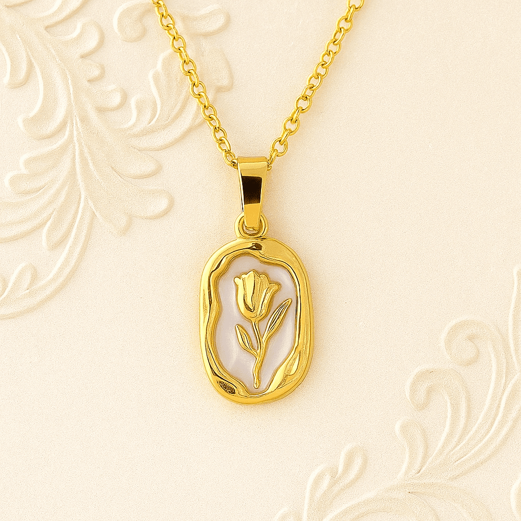 Vibrant Enamel Pendants - Gold