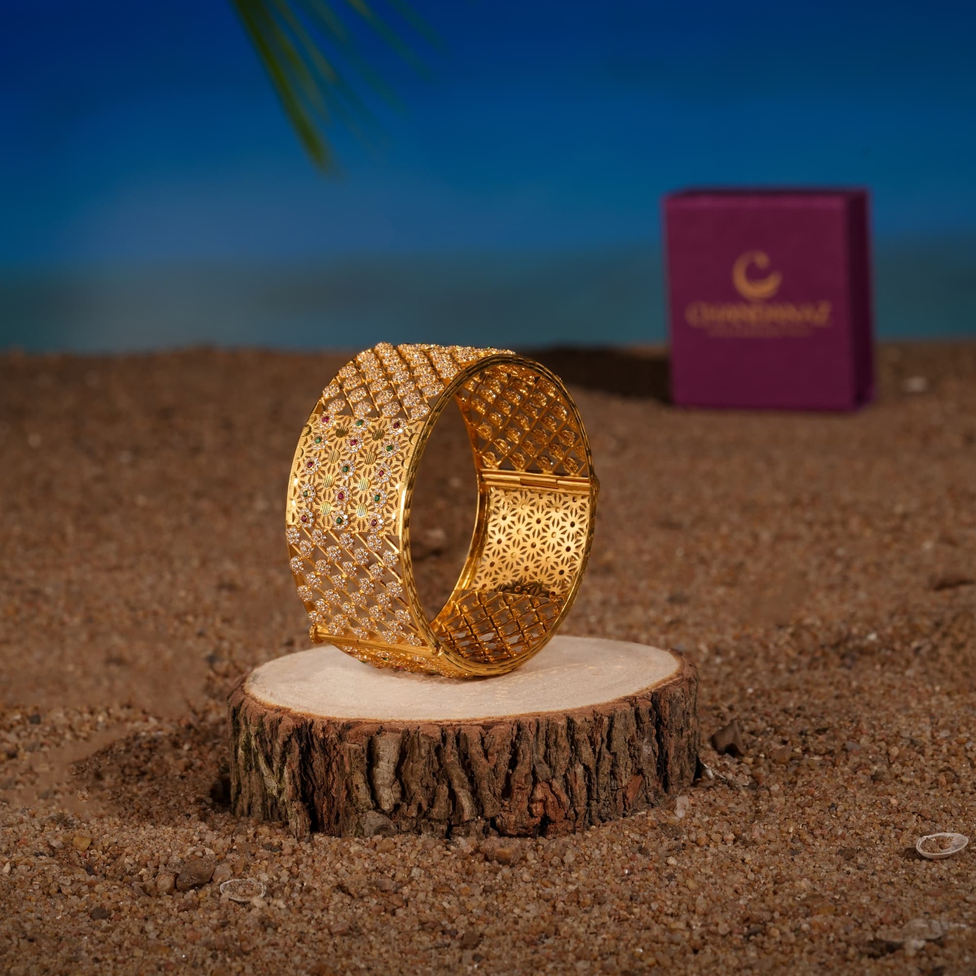 Bold Broad Bangles - Gold