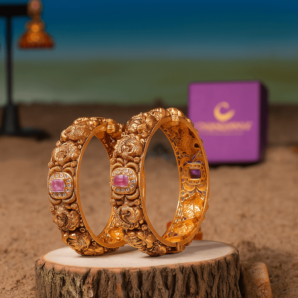 Traditional Kangan Bangles - Gold