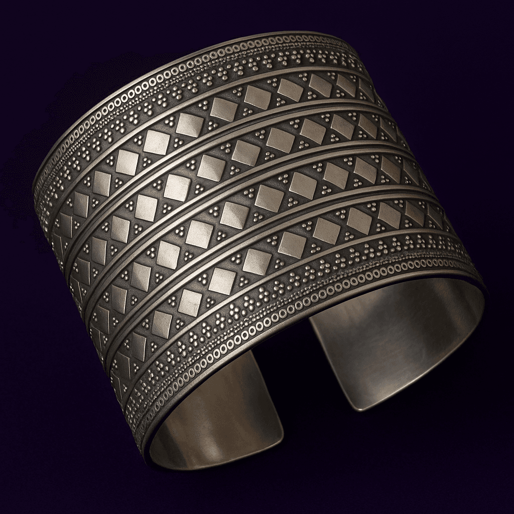 Intricate Filigree Bracelet - Silver