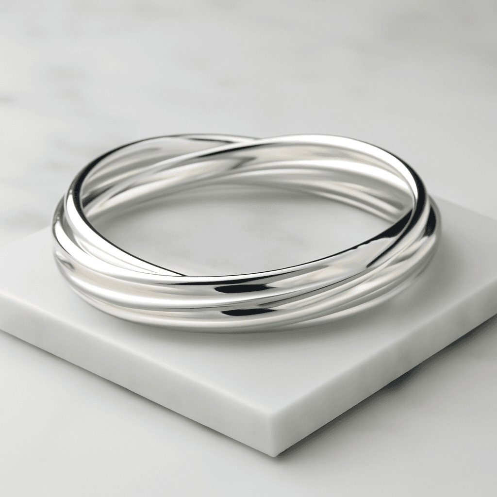 Stylish Twist Kada - Silver
